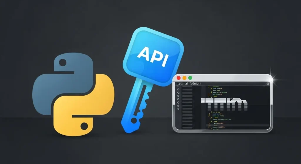 How to Use the Llama 3.1 API for Real-Time Function Calling? 3 An icon-based graphic showing the prerequisites for the Python AI tutorial: a Python logo and an API key.